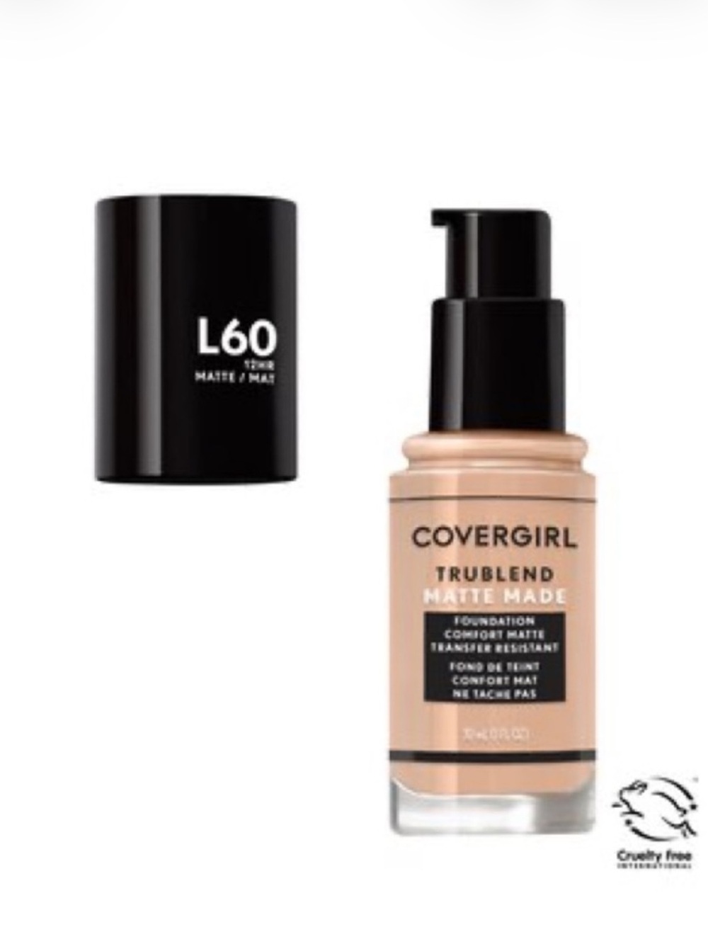 Covergirl true blend matte made -L60 light nude.